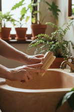 Load image into Gallery viewer, Bamboo Brush - Nail Cleaning for Feet and Hands
