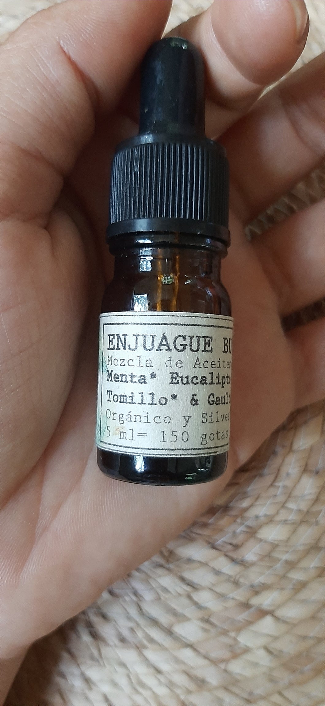 Enjuague BucoFaríngeo Aceite esencial 100% 5 ml.